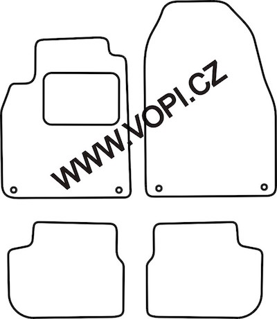 Textil-Autoteppiche Saab 9-3 cabrio 10/2004 - Autofit (4009)